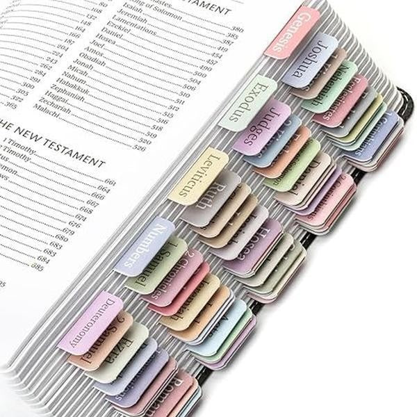 Bible Index Stickers Gold Stamped Waterproof