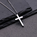 Titanium Steel Cross Pendant Necklace